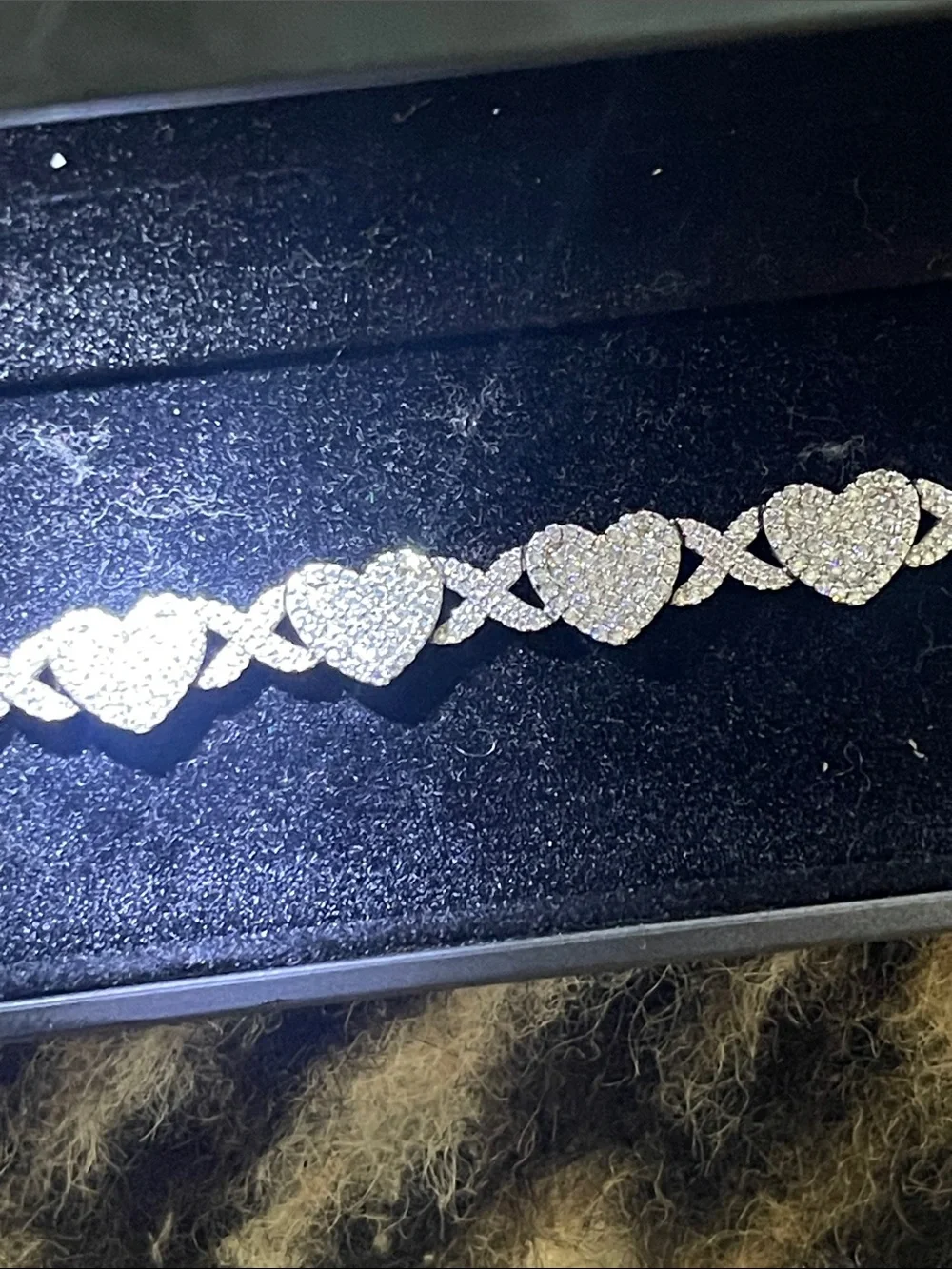 Silver Heart Link Bracelet - Women's Accessories